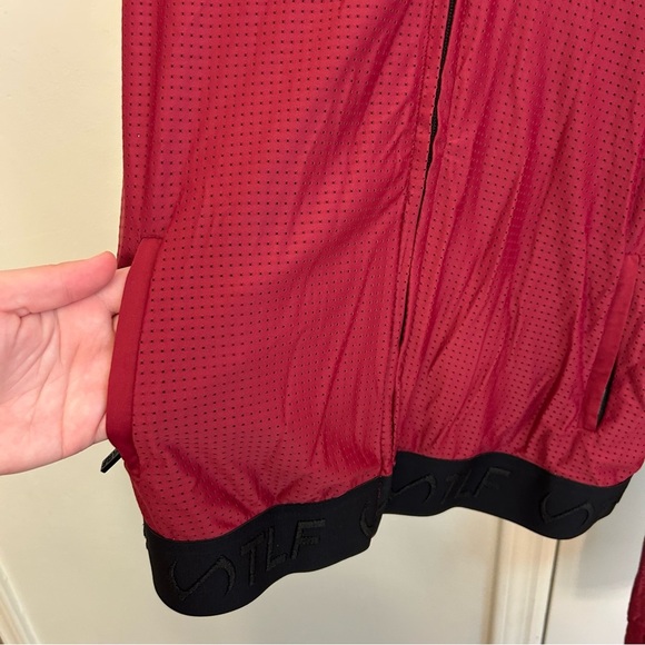 TLF Perforated Mesh Maddox Jacket Red Black Active Lightweight Size Large - Picture 6 of 10